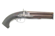 Over & Under Percussion Pistol by Staudenmayer, London, fine. SN 8995